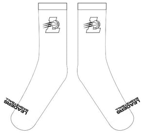 LEADERS DRI-FIT SOCKS (WHITE)